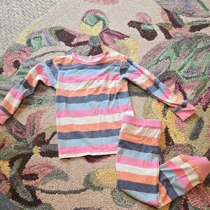Magnetic Me Multicolor Striped Baby Pajama